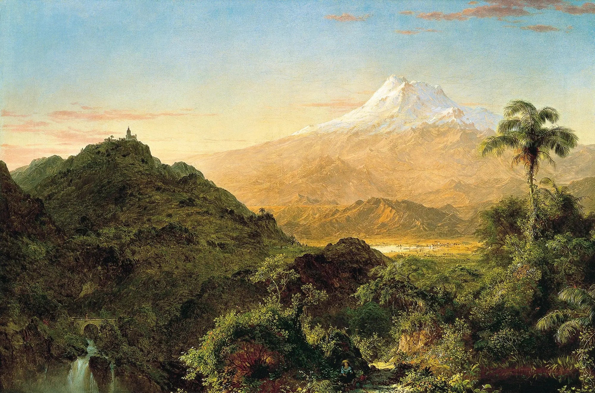 Paysage sud-américain - Frederic Edwin Church image 1 reproduction d’œuvre d’art à l’huile