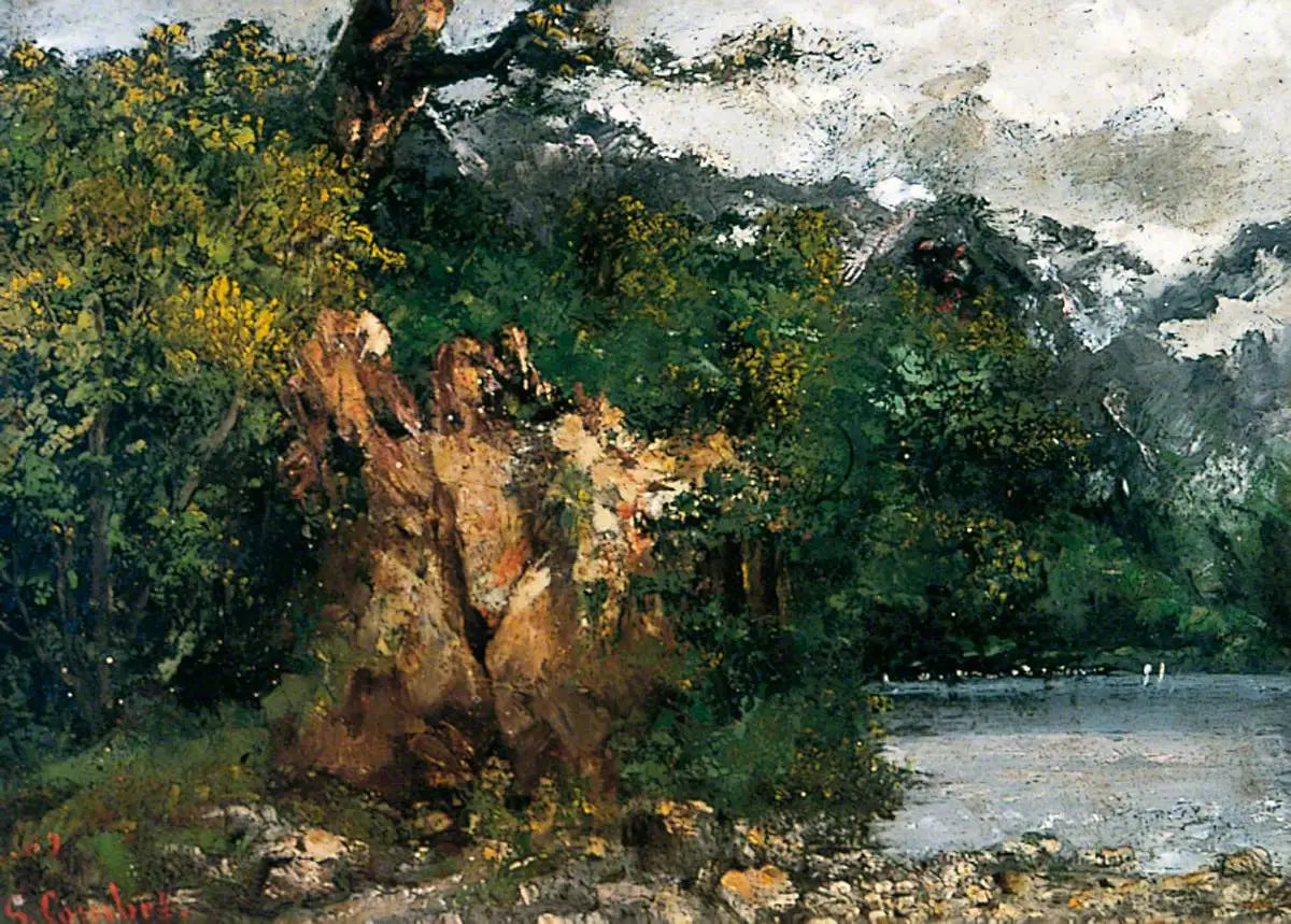 Paysage suisse - Gustave Courbet image 1 reproduction réalisée par Alpha Reproduction