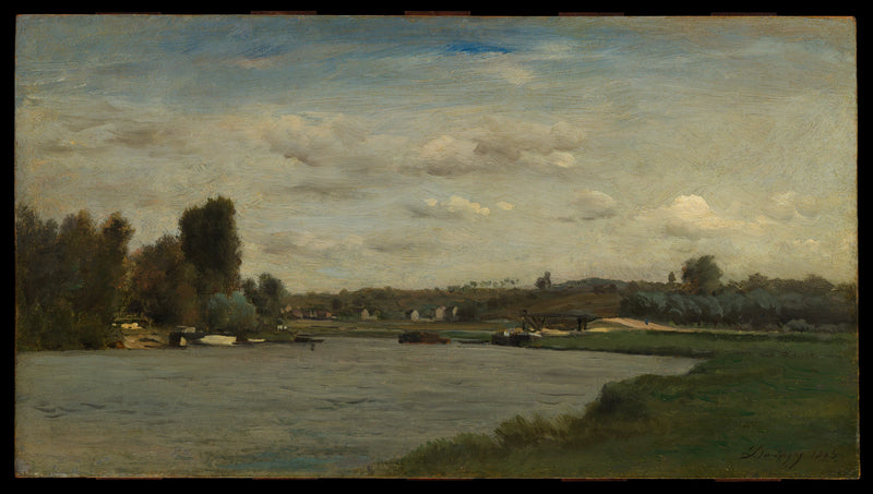Paysage sur une rivière - Charles-François Daubigny