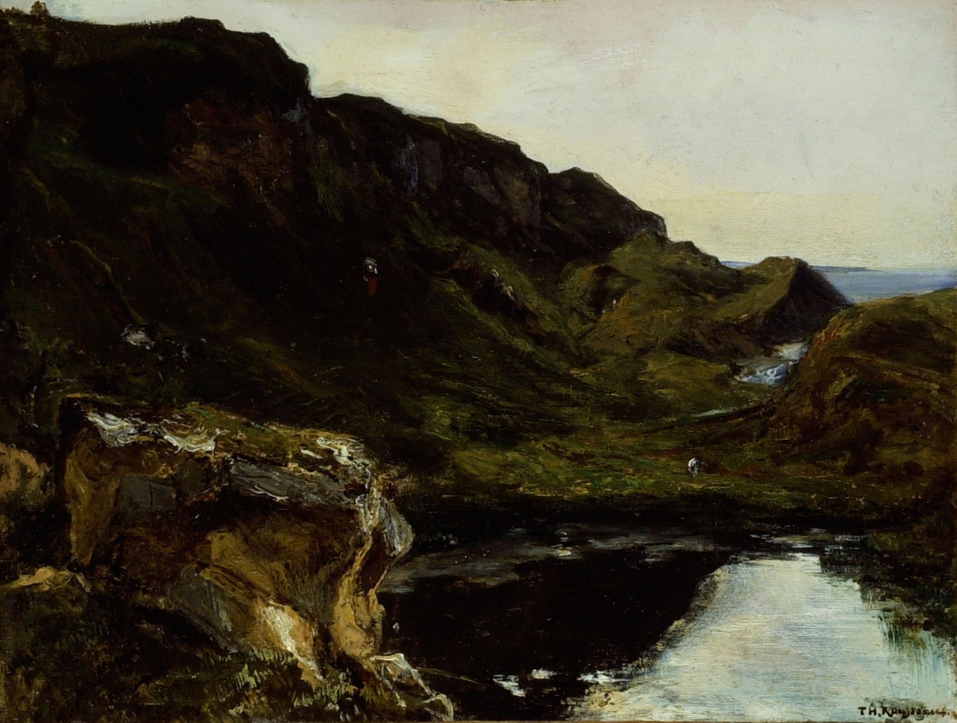Paysage - Théodore Rousseau image 1 reproduction d’œuvre d’art à l’huile