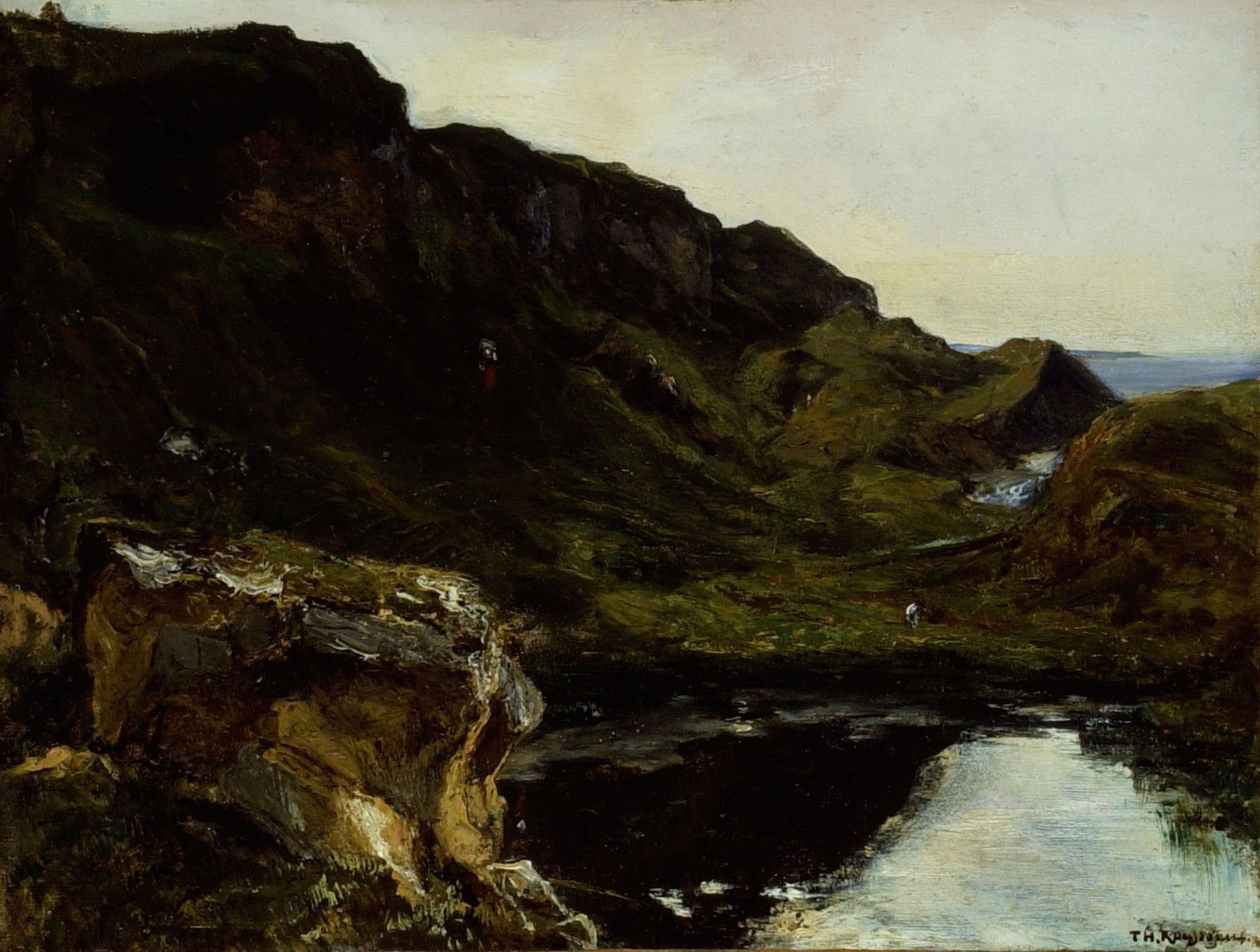 Paysage - Théodore Rousseau image 1 reproduction d’œuvre d’art à l’huile