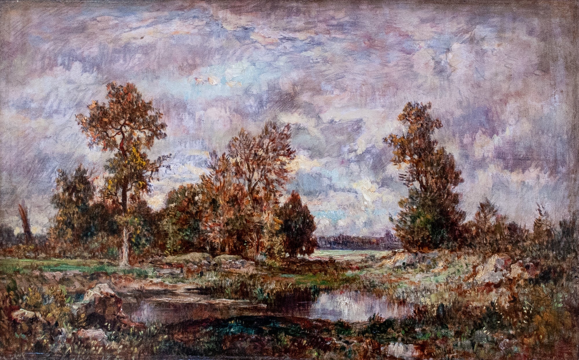 Paysage - Théodore Rousseau image 1 copie de tableau peinte à la main