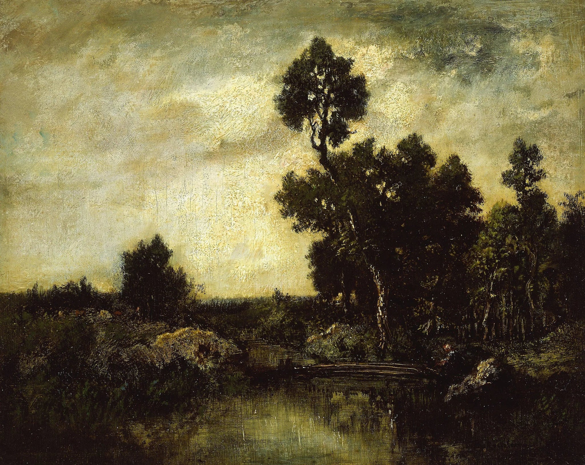 Paysage - Théodore Rousseau image 1 reproduction réalisée par Alpha Reproduction