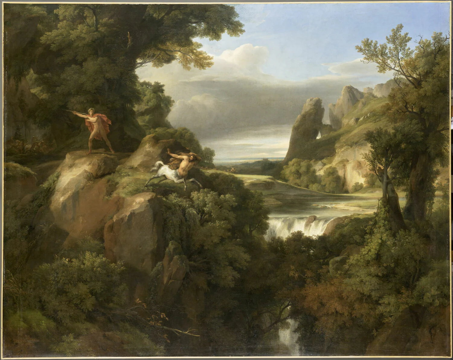 Paysage: Thésée poursuivant les Centaures - Achille Etna Michallon