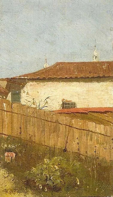 Paysage urbain - Eliseu Visconti image 1 copie de tableau peinte à la main