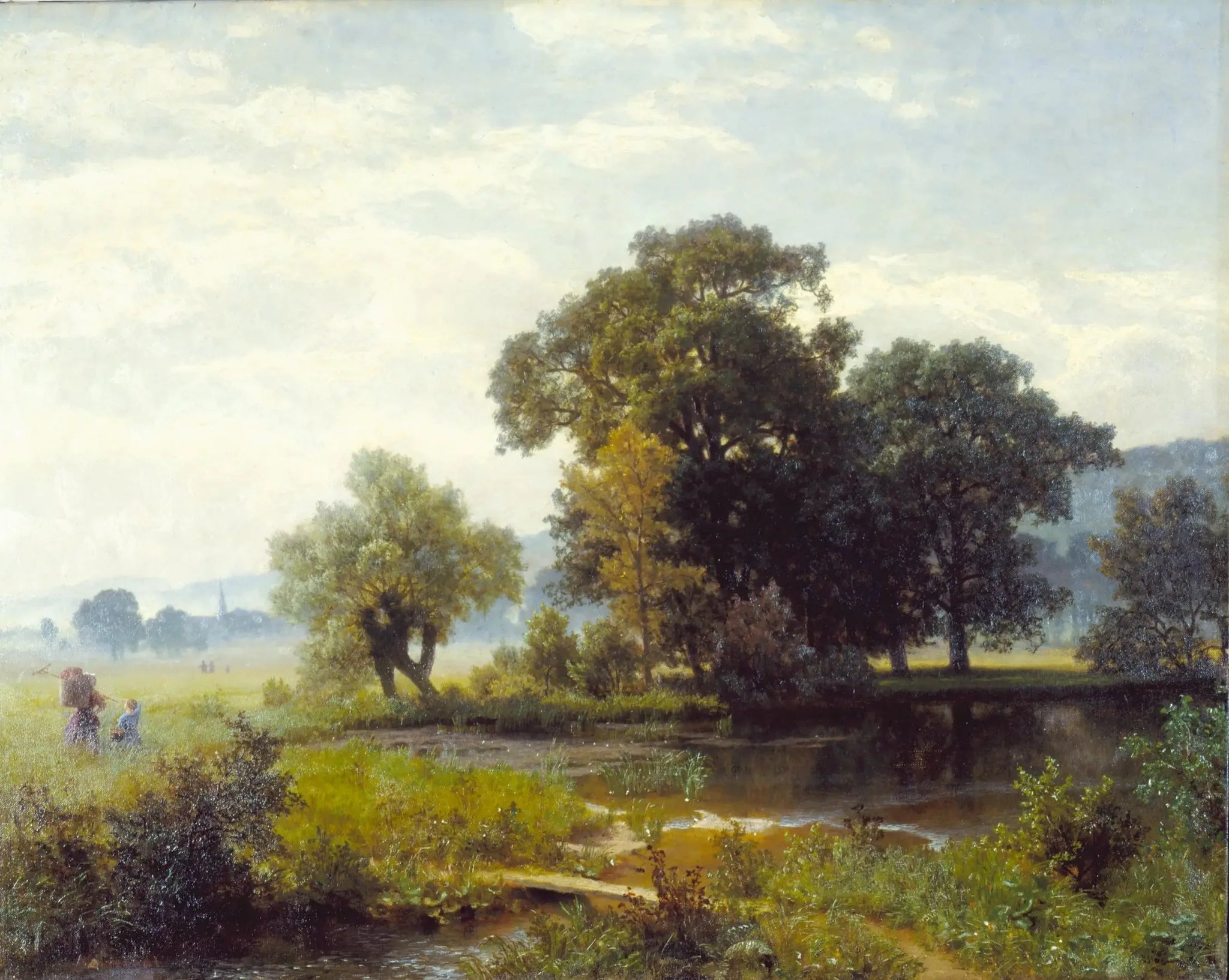 Paysage westphalien - Albert Bierstadt image 1 tableau peint à l’huile sur toile