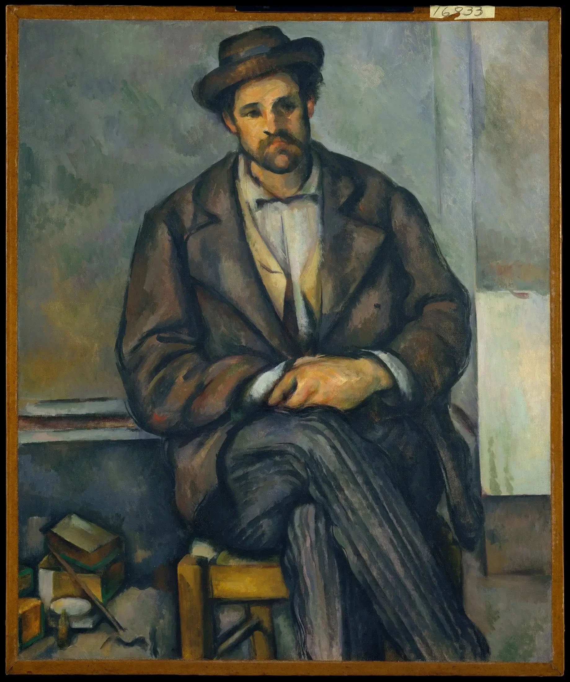 Paysan assis - Paul Cézanne image 1 reproduction d’œuvre d’art à l’huile