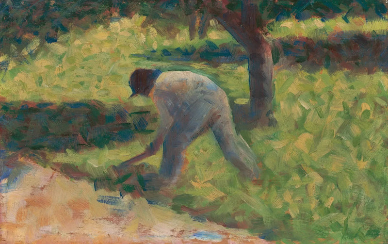 Paysan avec une houe - Georges Seurat