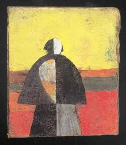 Paysan dans les champs - Kazimir Malevich image 1 reproduction artisanale de tableau