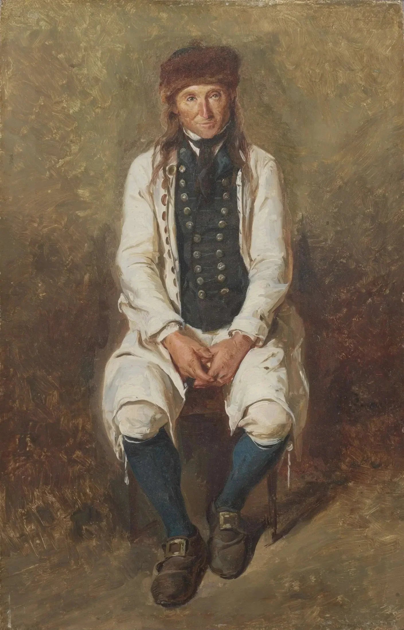 Paysan en costume de Hesse - Ludwig Knaus image 1 reproduction de peinture à l’huile