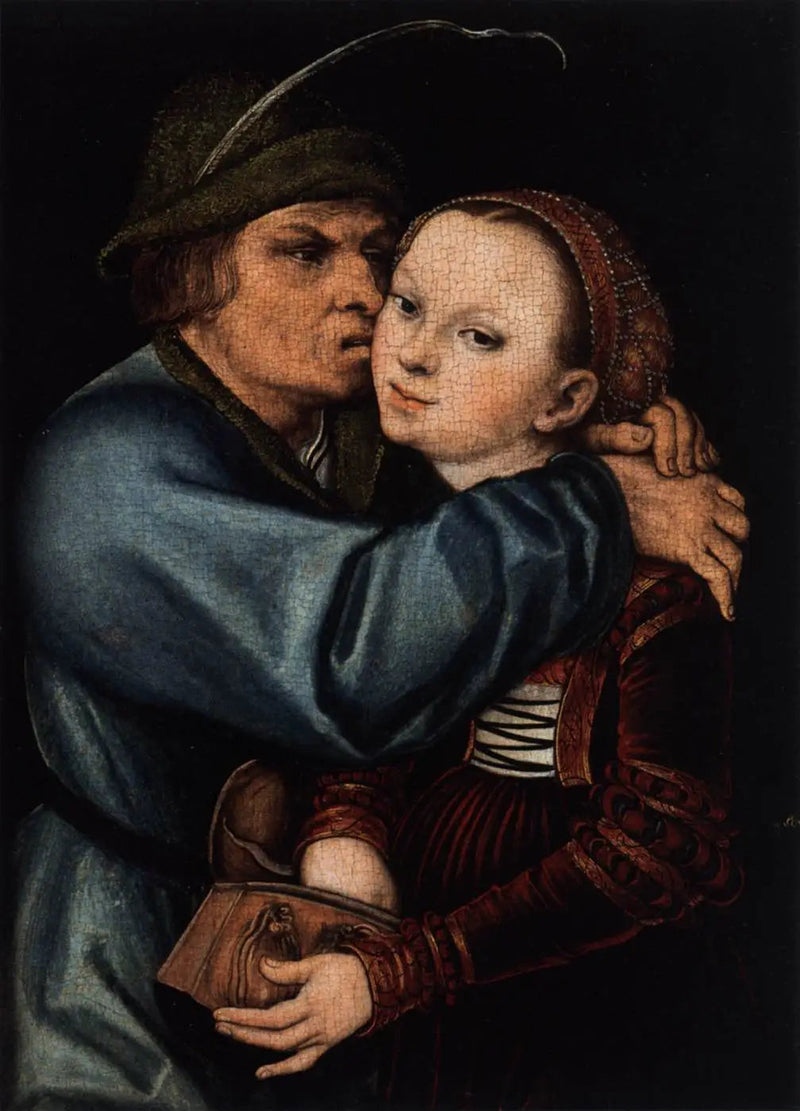 Paysan et prostituée - Lucas Cranach the Elder