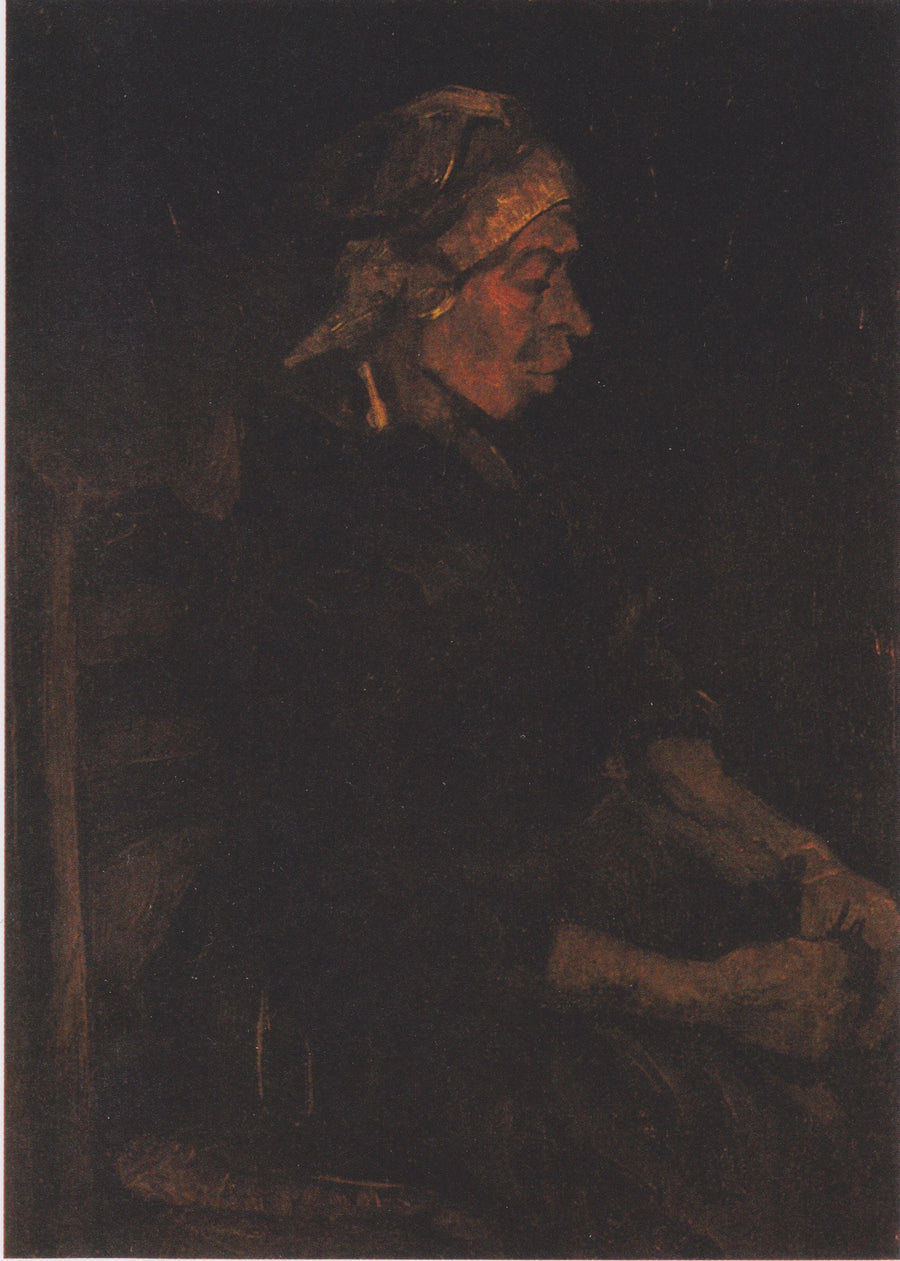 Paysanne assise au bonnet blanc, F144a – Van Gogh