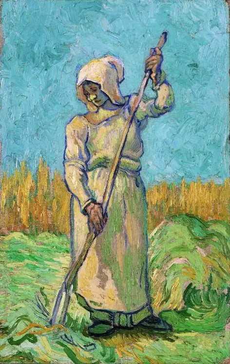 Paysanne avec un râteau (d'après Millet) - Vincent van Gogh