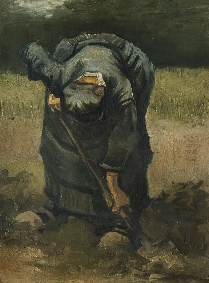 Paysanne creusant - Vincent van Gogh