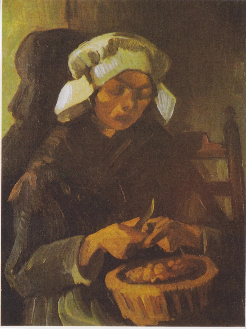 Paysanne épluchant des pommes de terre - Vincent van Gogh