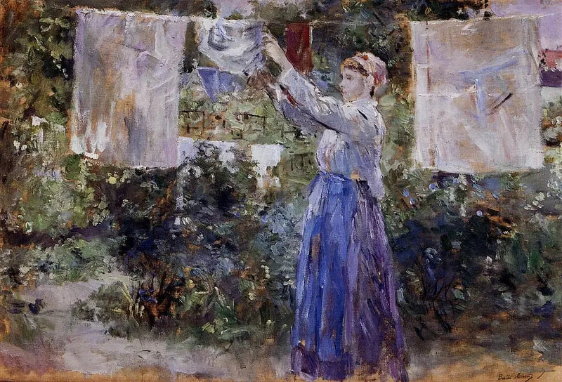 Paysanne étendoir du linge - Berthe Morisot