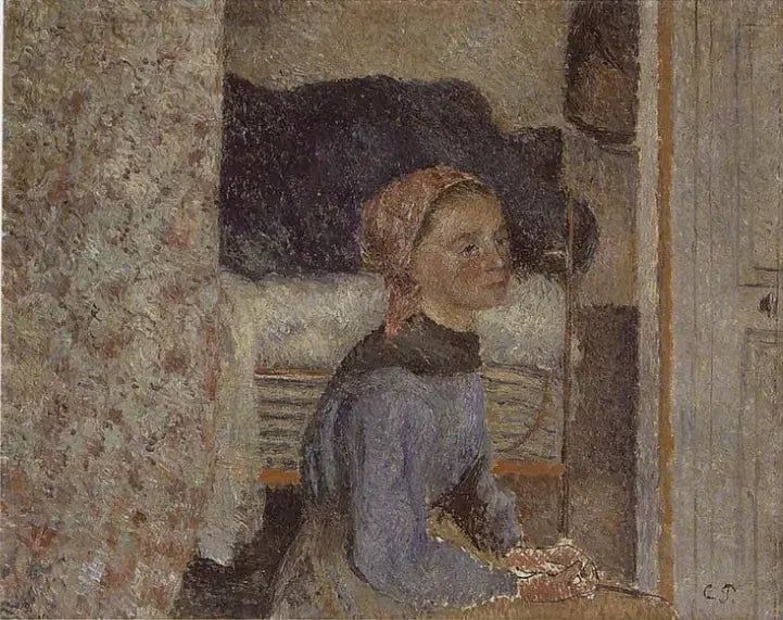 Paysanne, intérieure - Camille Pissarro