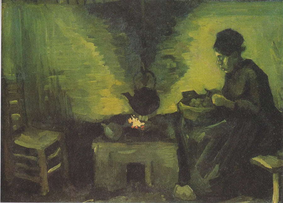 Paysanne près de l'âtre - Vincent van Gogh