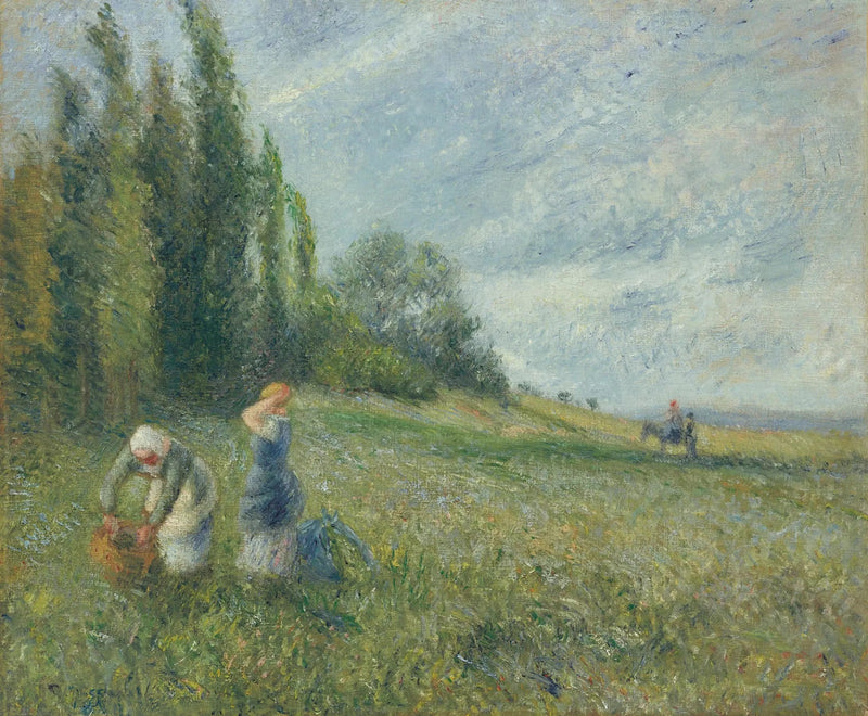 Paysannes dans les champs, Pontoise - Camille Pissarro