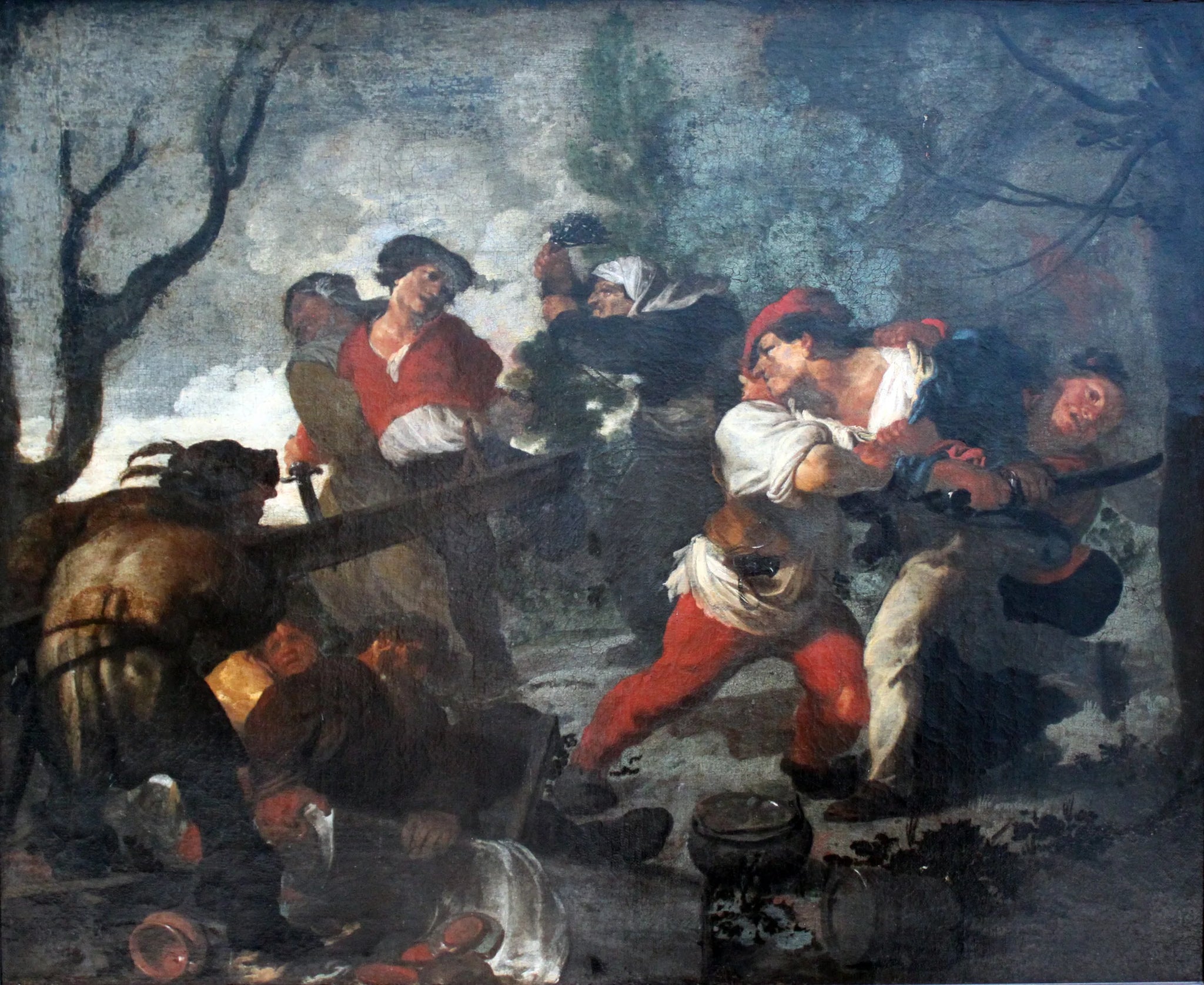 paysans bagarreurs - Johann Liss image 1 reproduction d’œuvre d’art à l’huile