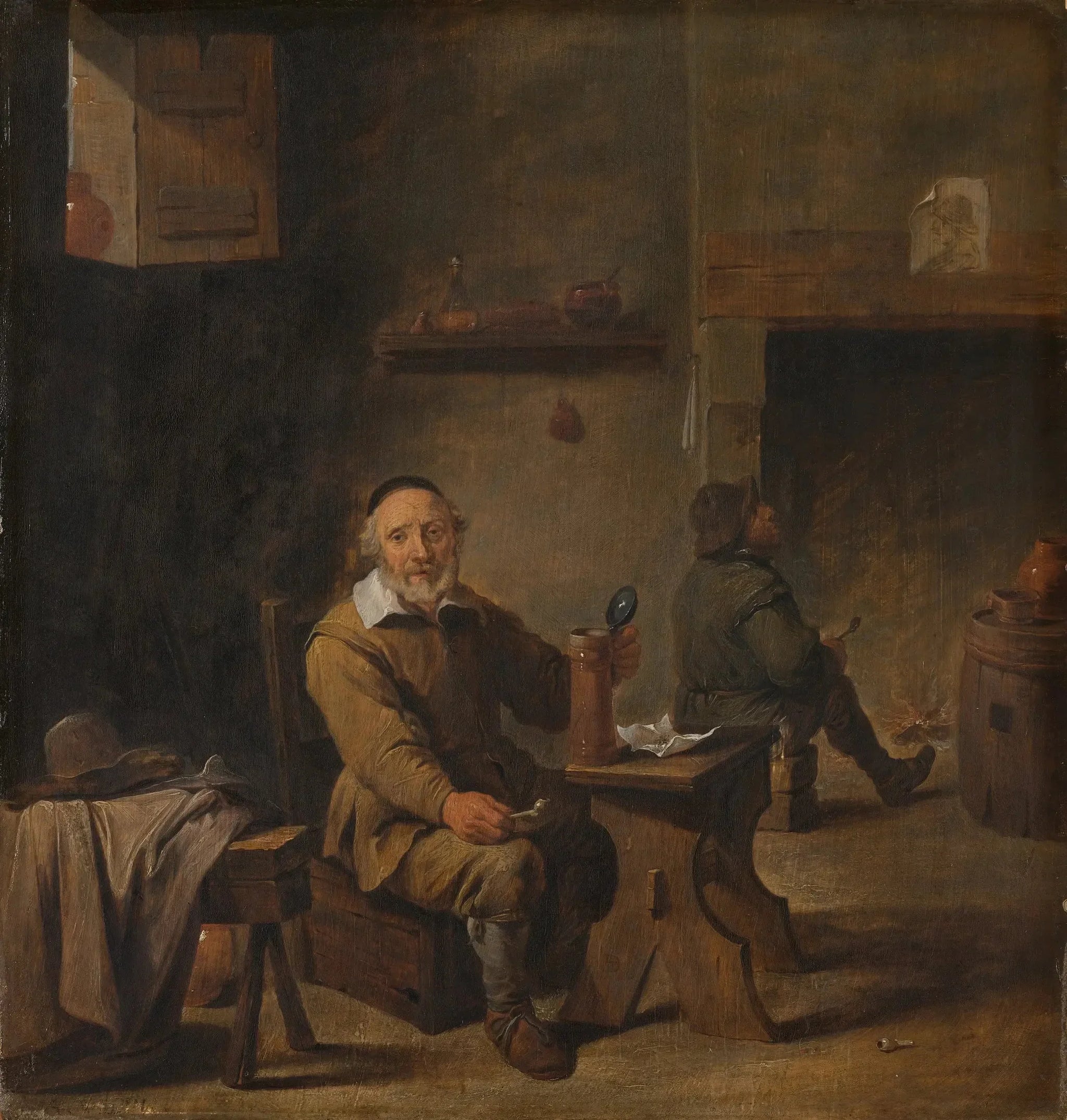 Paysans dans une auberge - David Teniers le Jeune image 1 copie de tableau peinte à la main