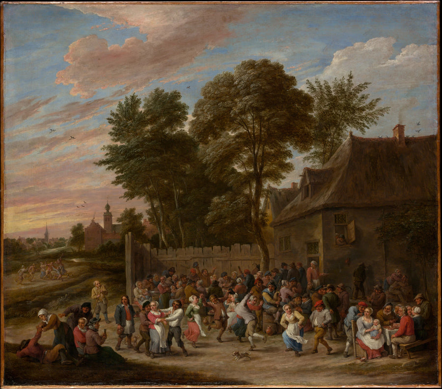 Paysans dansant et festoyant - David Teniers the Younger