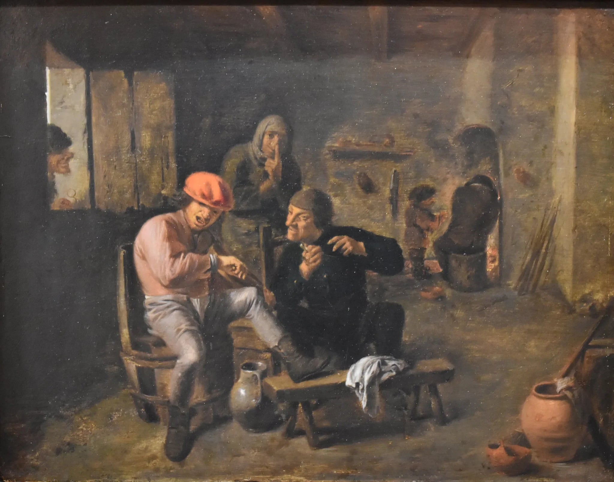 Paysans écoutant un violoniste - Adriaen Brouwer image 1 tableau peint à l’huile sur toile