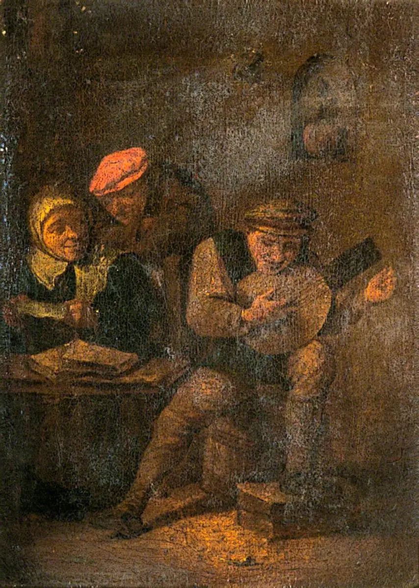 Paysans hollandais - David Teniers le Jeune image 1 copie de tableau peinte à la main