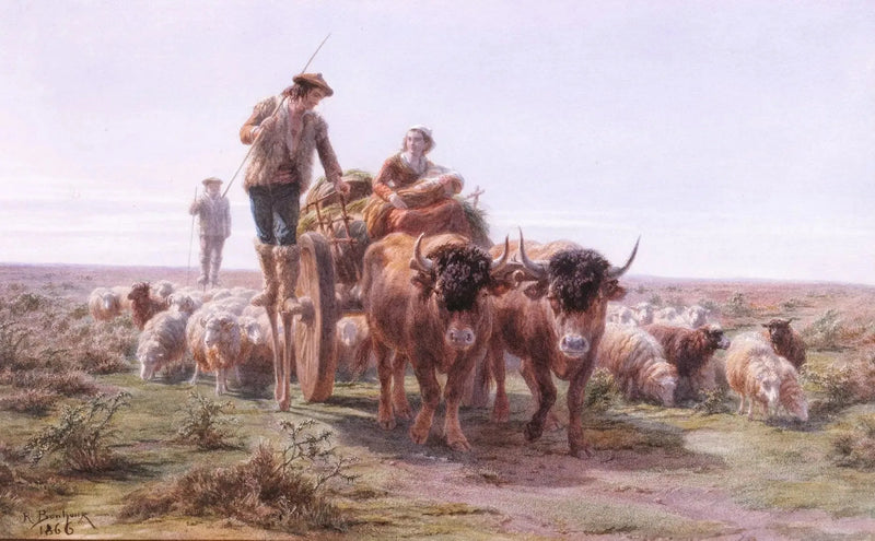 Paysans landais allant au marché - Rosa Bonheur
