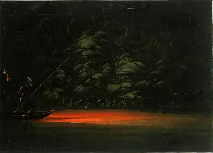 Pêche aux flambeaux sur l'Amazone - George Catlin