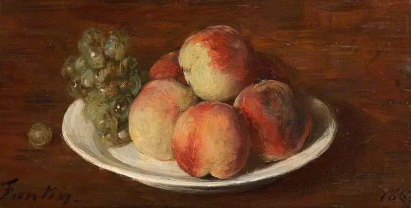 Pêches et raisins - Henri Fantin-Latour image 1 reproduction d’œuvre d’art à l’huile