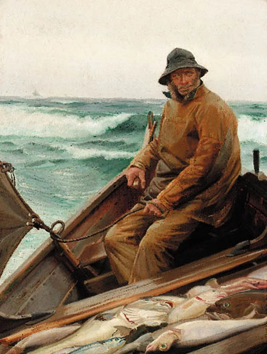 Pêcheur rentrant du travail. - Michael Peter Ancher