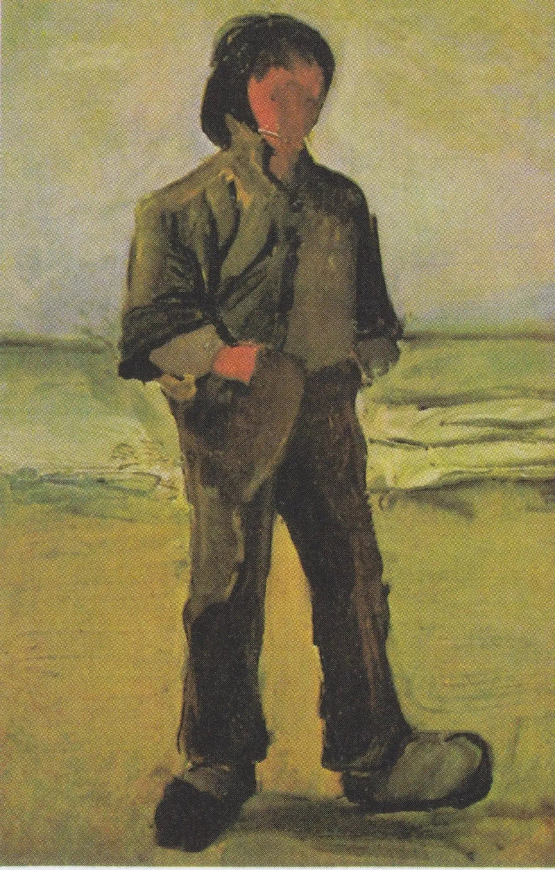 Pêcheur sur la plage - Vincent van Gogh