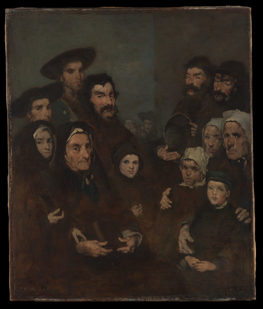 Pêcheurs bretons et leurs familles - Théodule-Augustin Ribot
