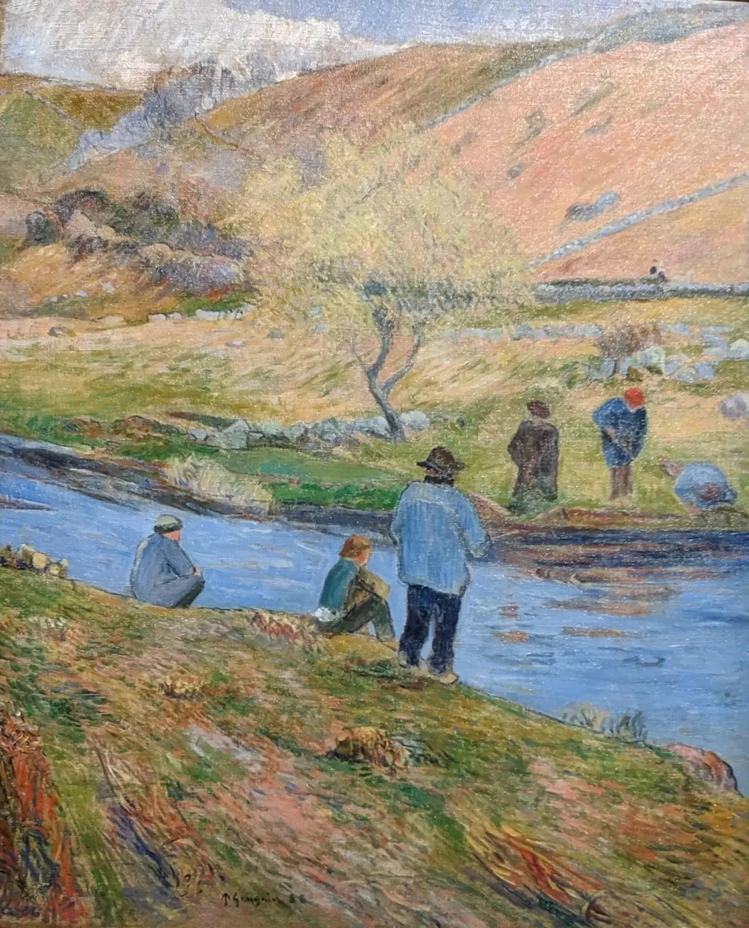 Pêcheurs bretons - Paul Gauguin image 1 copie peinte à la main à l’huile
