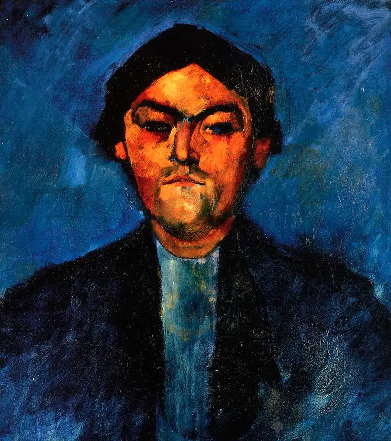 Pedro, le typographe - Amedeo Modigliani image 1 copie peinte à la main à l’huile