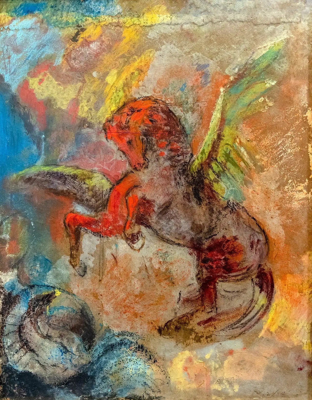 Pégase et l'Hydre - Odilon Redon image 1 reproduction réalisée par Alpha Reproduction