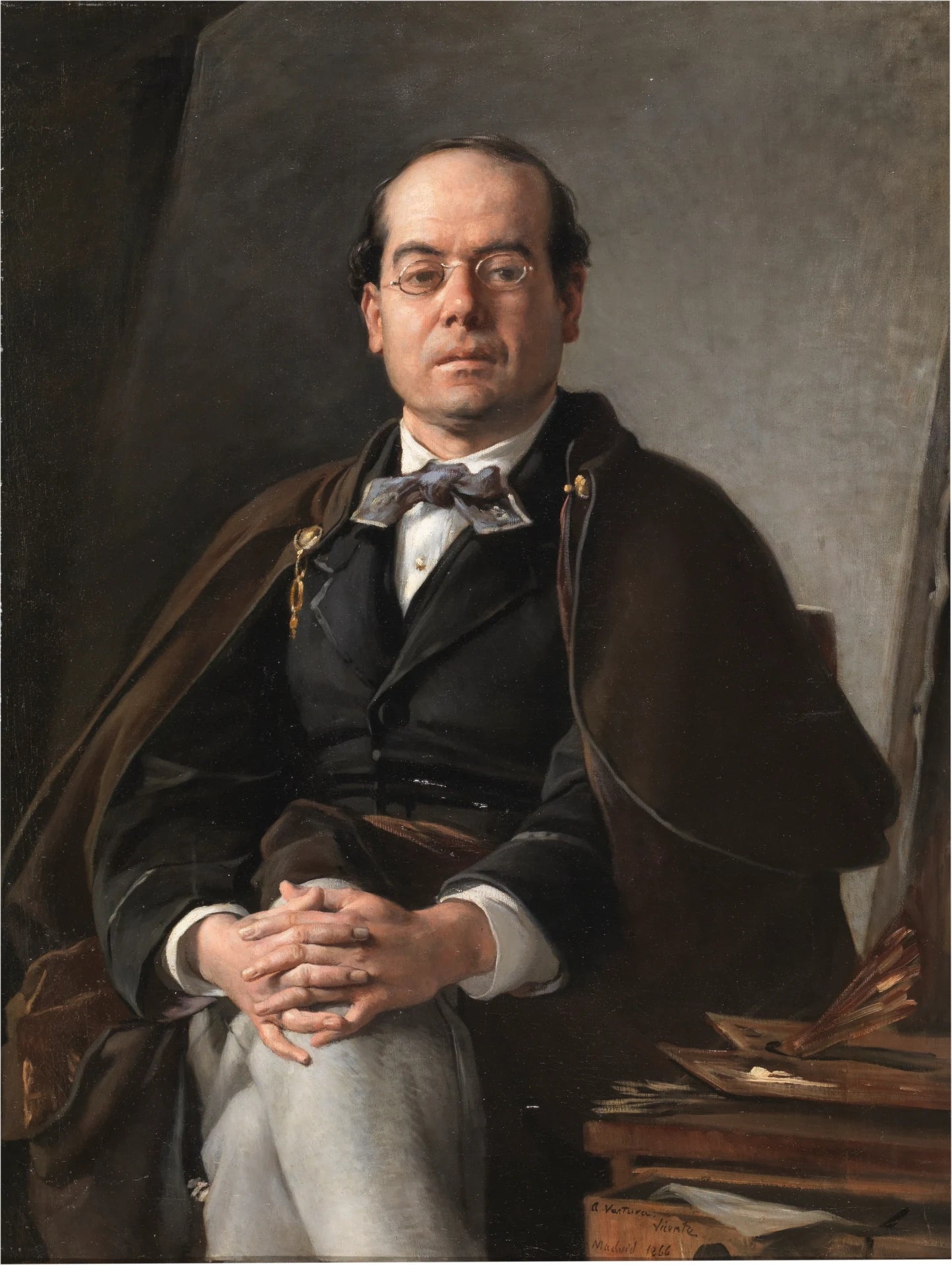 Le peintre Ventura Miera - Vicente Palmaroli