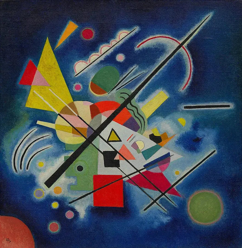 Peinture bleue - Vassily Kandinsky