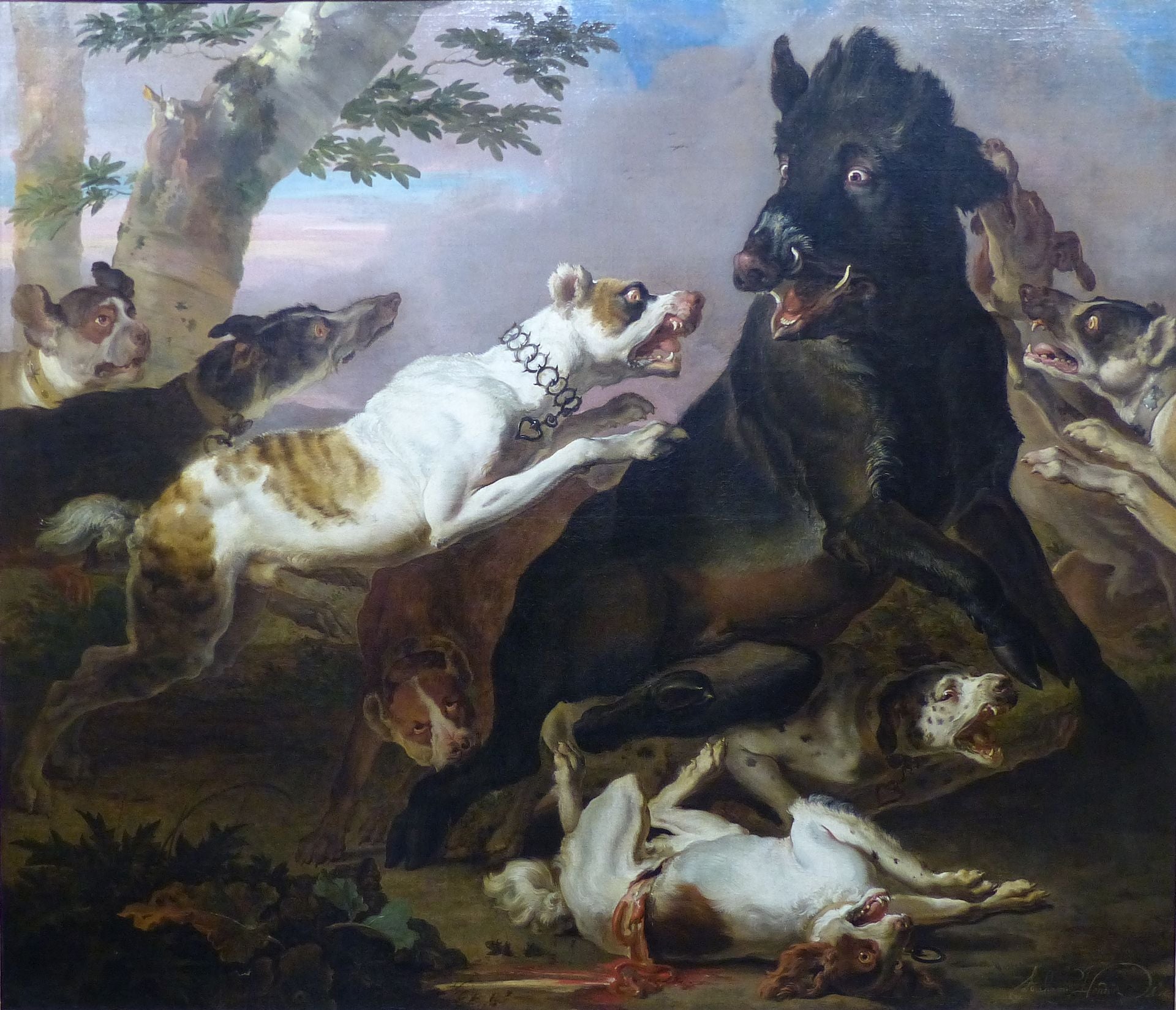 La Chasse au sanglier - Abraham Hondius