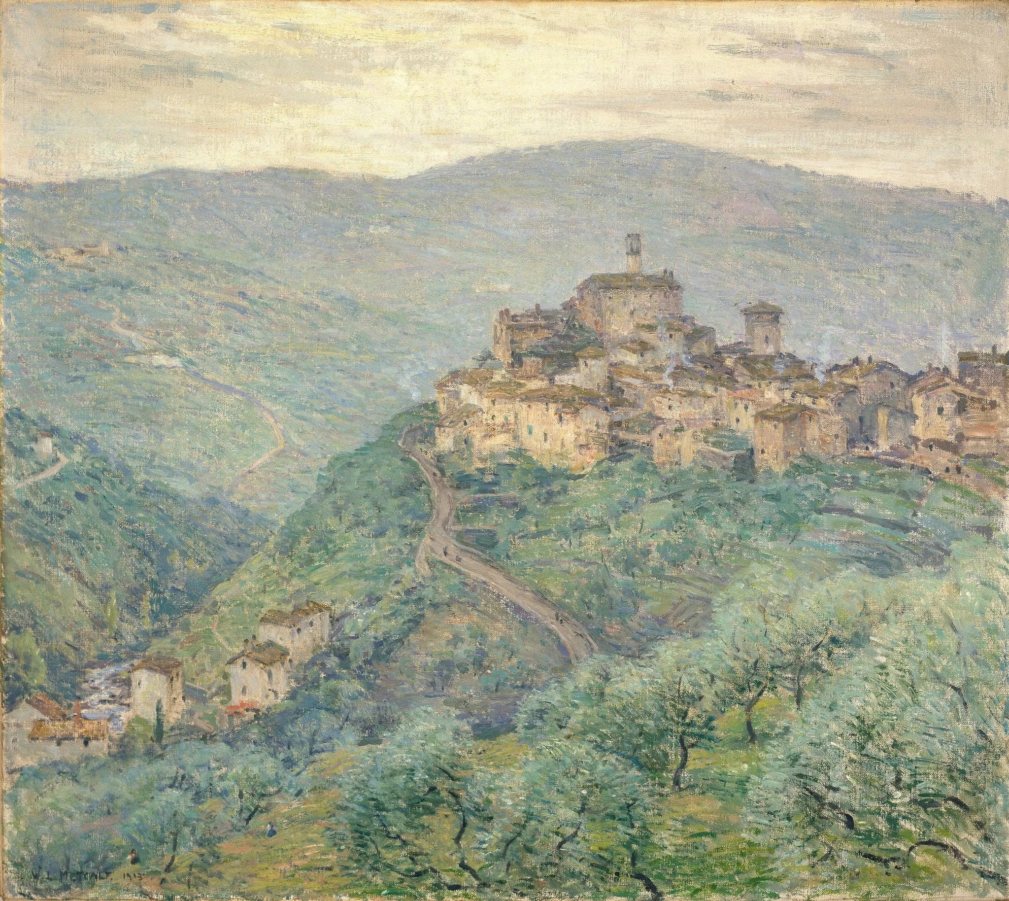 Pelago-Toscane - Willard Metcalf image 1 copie de tableau peinte à la main