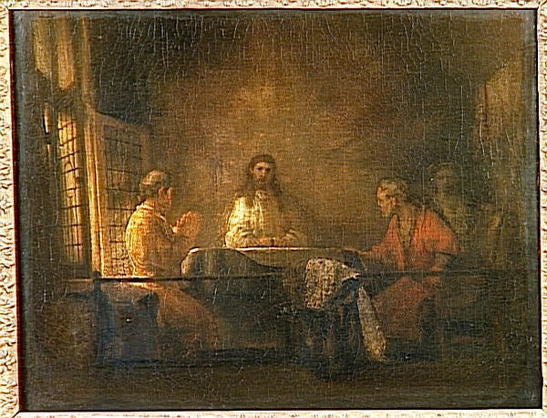 Les Pèlerins d’Emmaüs – école de Rembrandt, vers 1660–1661