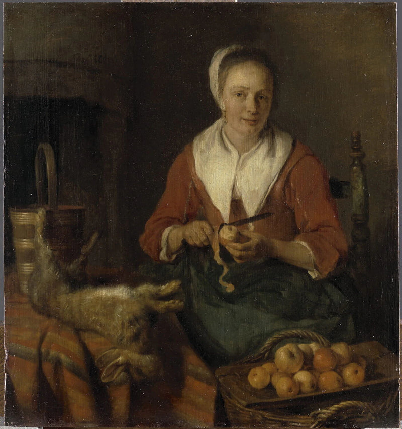 La Pèleuse de pommes - Gabriel Metsu
