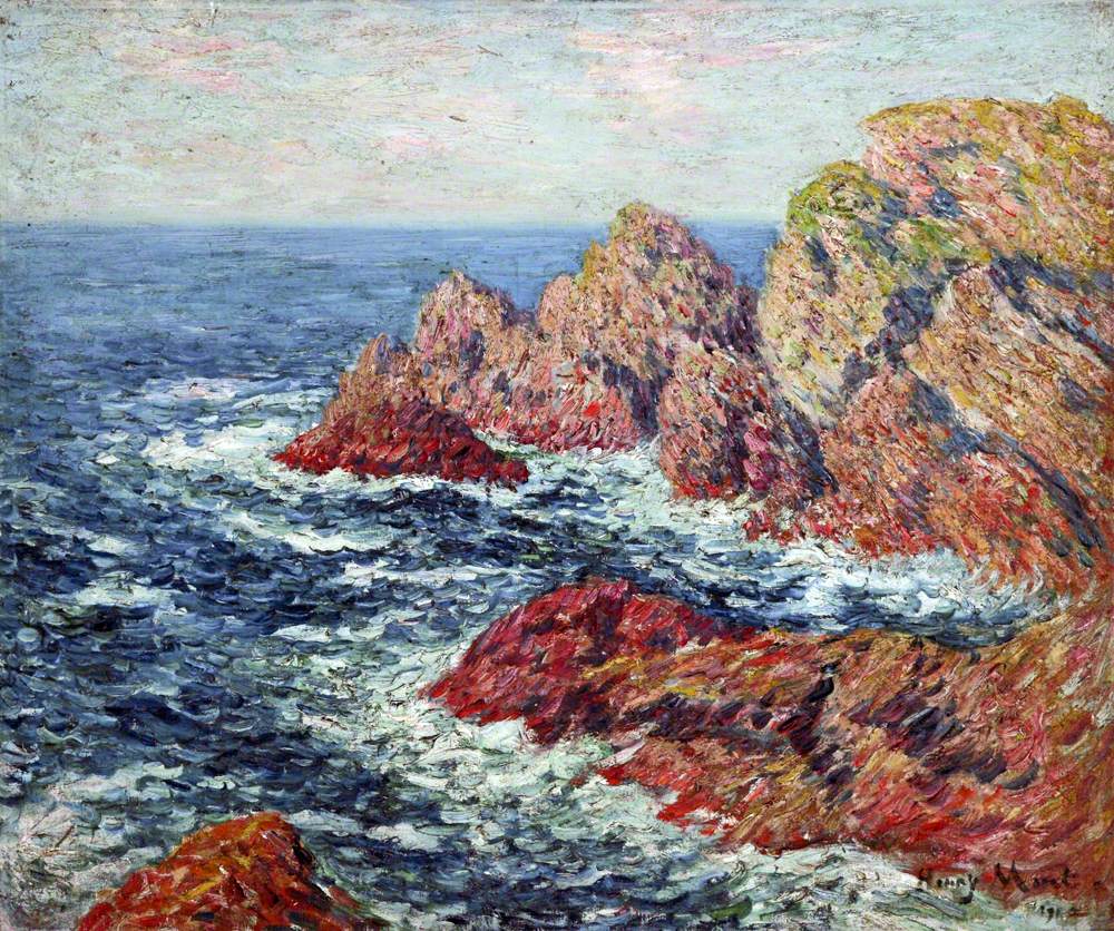 Pen Men, Ile de Groix, Bretagne, France - Henry Moret image 1 reproduction de peinture à l’huile