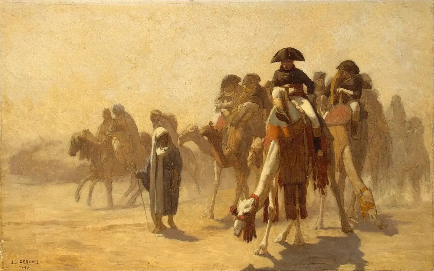 Pendentif Napoléon sa campagne en Égypte - Jean-Léon Gérôme image 1 tableau peint à l’huile sur toile