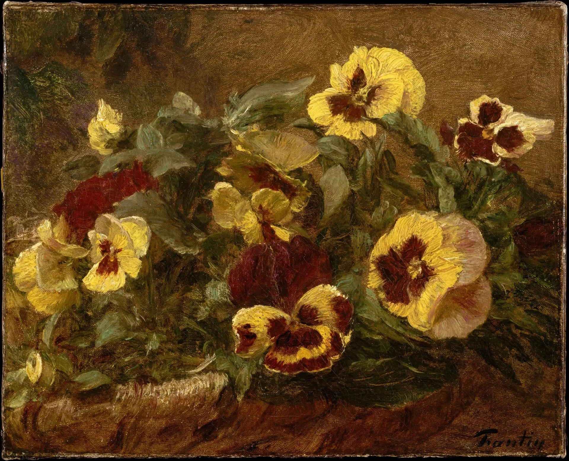 Pensées - Henri Fantin-Latour image 1 reproduction artisanale de tableau
