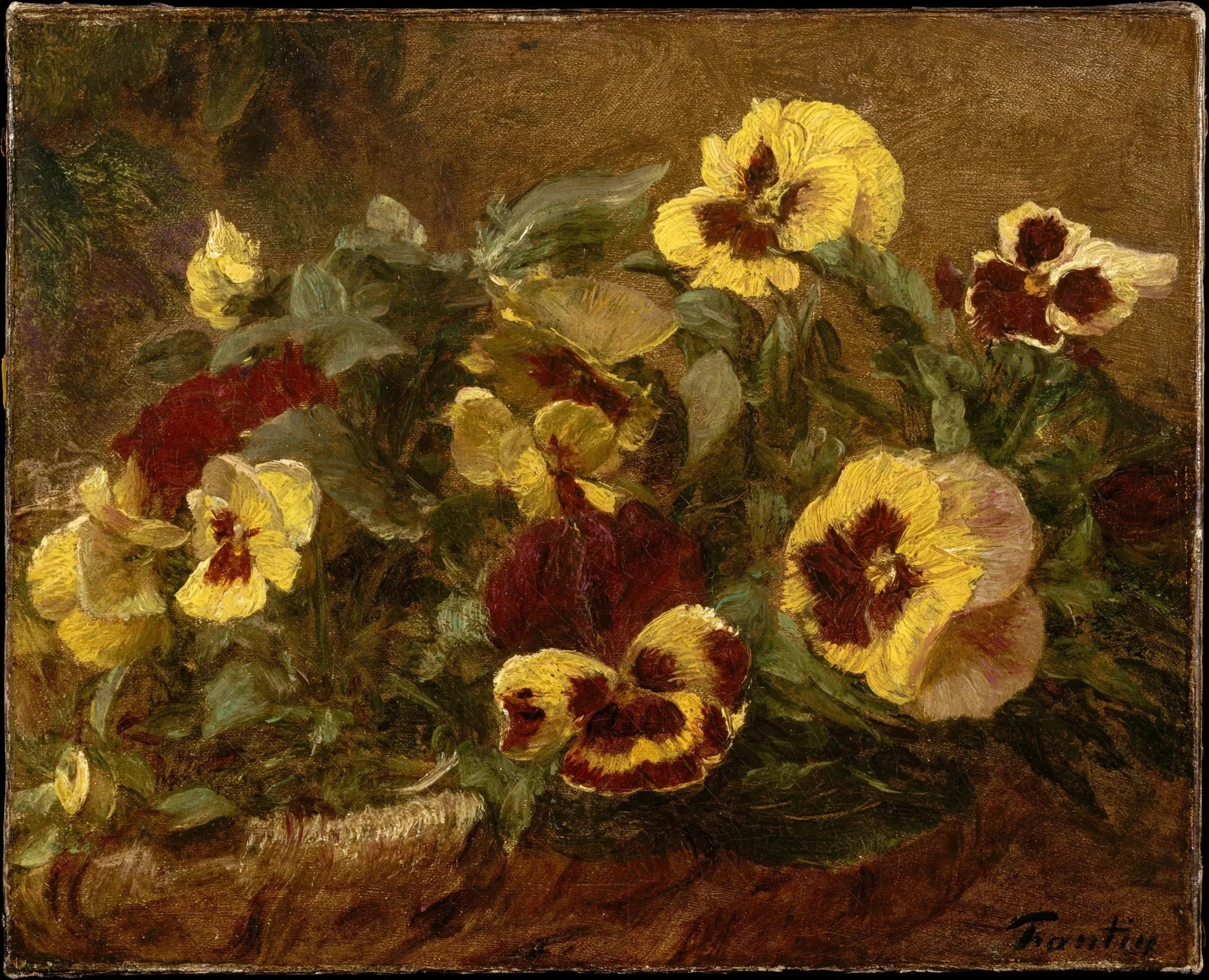 Pensées - Henri Fantin-Latour image 1 reproduction artisanale de tableau