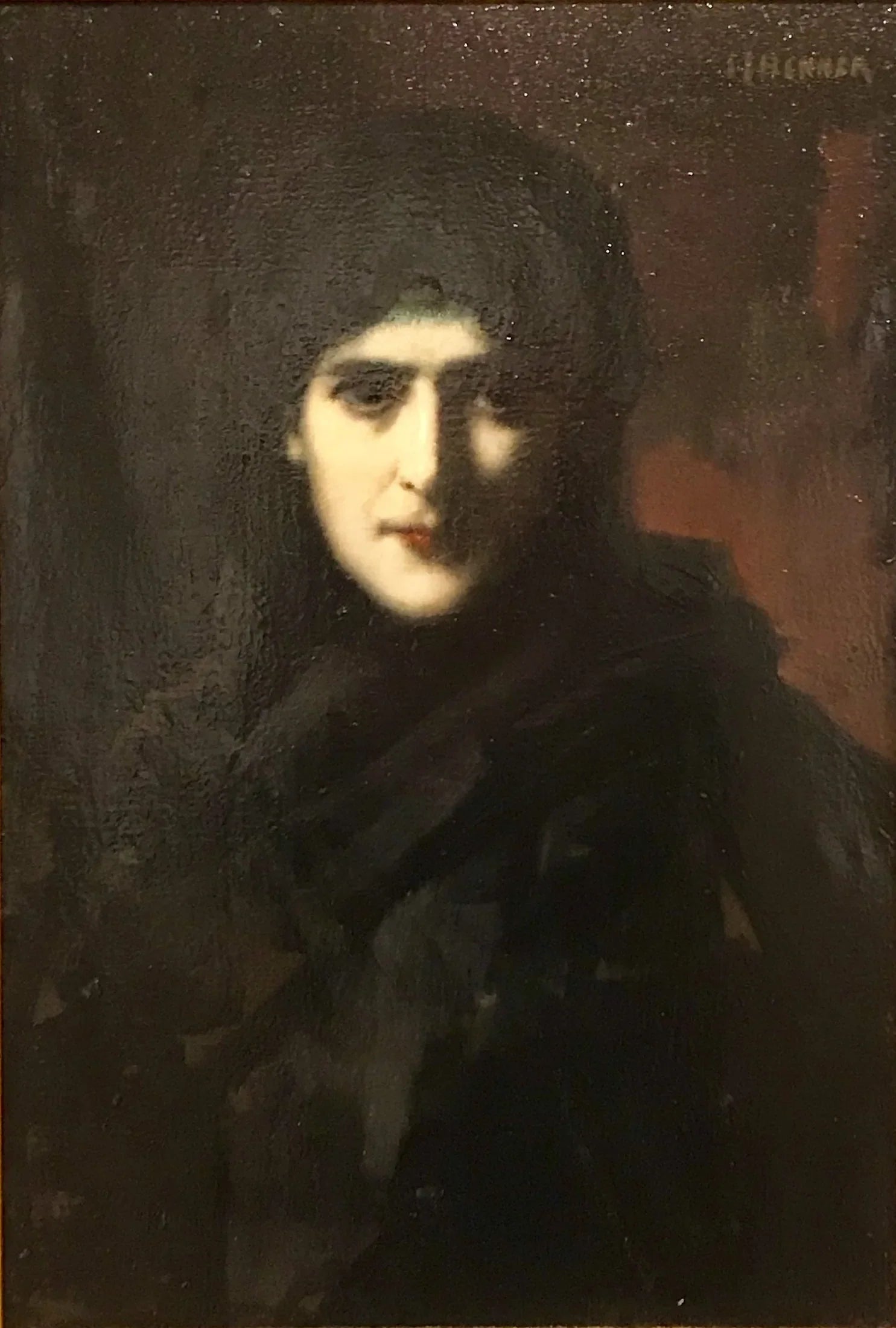 Pensierosa - Jean-Jacques Henner image 1 reproduction réalisée par Alpha Reproduction