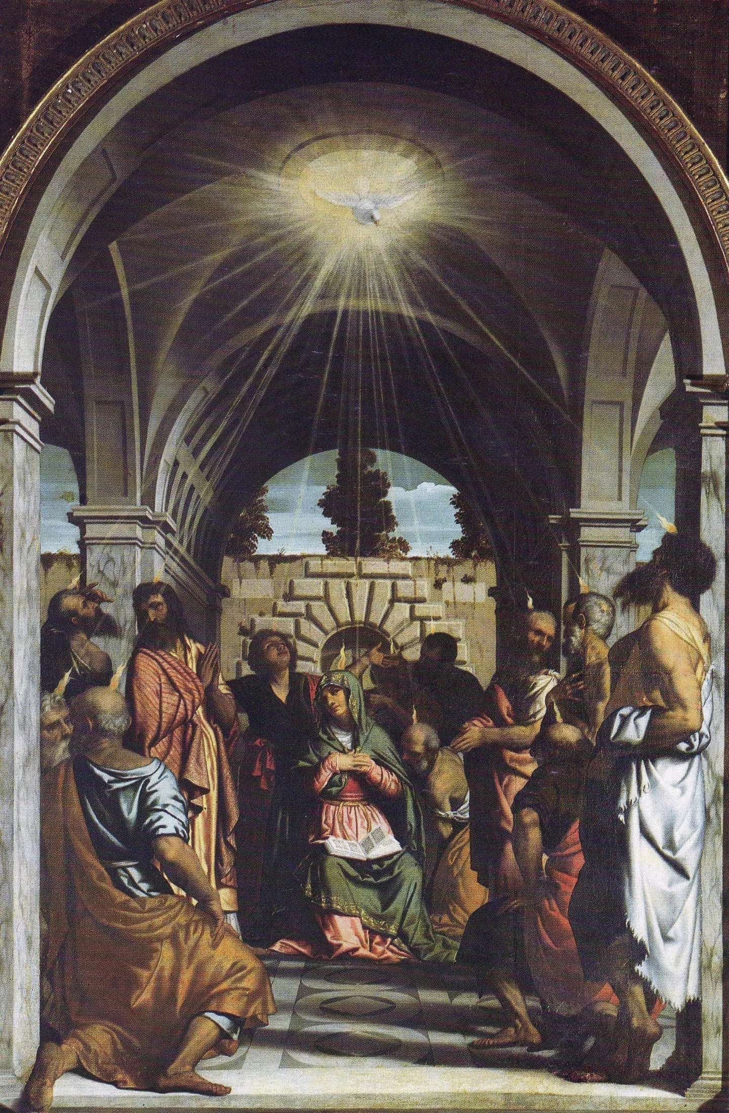 Pentecôte - Alessandro Bonvicino image 1 reproduction de peinture à l’huile