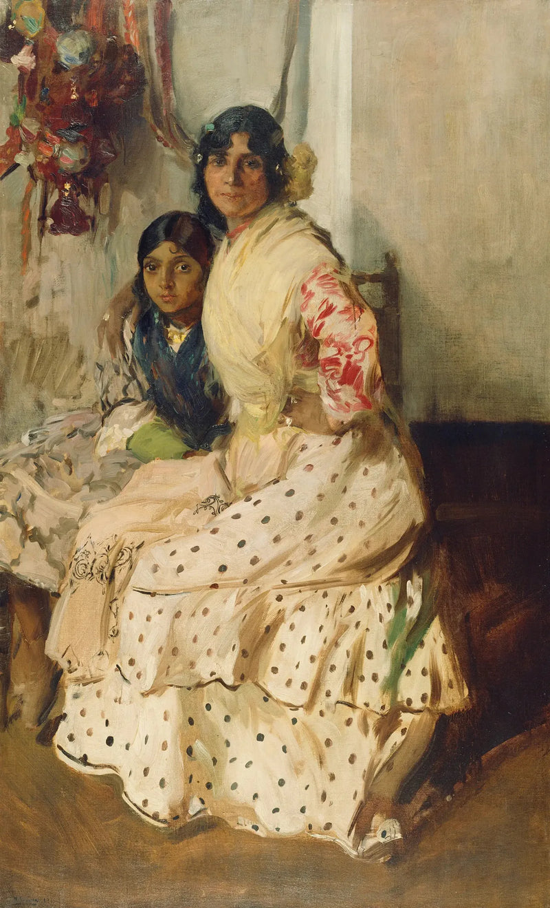 Pepilla la gitane et sa fille - Joaquín Sorolla